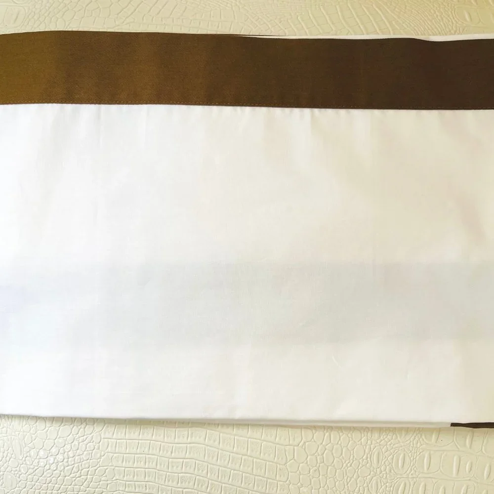 RH Restoration Hardware ITALY 2x Bold Border King Pillowcases 20x40